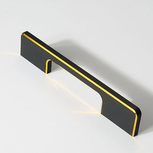 Two-Tone Black Aluminum Alloy Cabinet Handles and Pulls