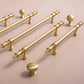 Gold Brass Turned Bar Cabinet Pulls and Knobs