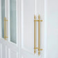 Gold Brass Turned Bar Cabinet Pulls and Knobs