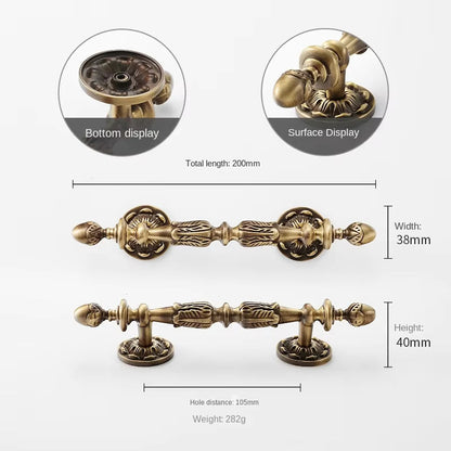 Antique Bronze Floral Cabinet Pulls and Knobs
