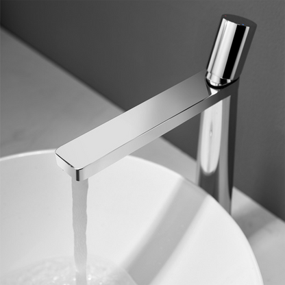 Elvik Modern Single-Handle Waterfall Single-Hole Bathroom Sink Faucet