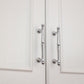 Chrome-Finish Brass Bar Cabinet Pulls and Drawer Handles