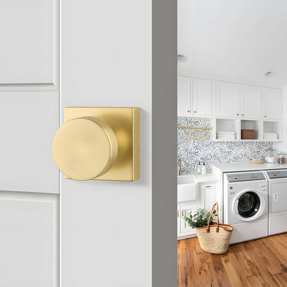 Heavy Duty Square Door Knobs for Closet, Hallway and Bathroom Doors