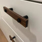 Wood Grain Cabinet Handles and Knobs with Metal Posts