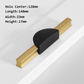 Gold / Black Half Moon Cabinet Pulls and Drawer Handles