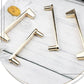 Two-Tone Square Bar Cabinet Pulls and Knobs
