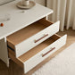 Wood Square Bar Cabinet Handles and Drawer Pulls with Brass Base