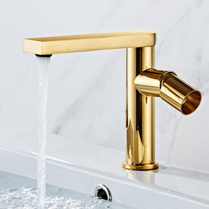 Single Lever 360° Swivel Spout Bathroom Sink Faucets