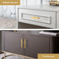 Square Brushed Gold Cabinet Pulls For Kitchen
