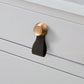 Leather Strap Cabinet Pulls and Knobs with Zinc Alloy Mounts