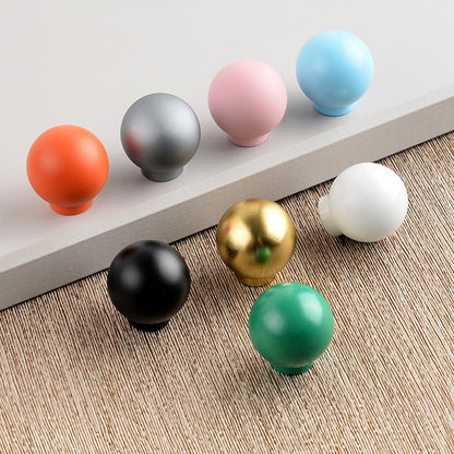 Colorful Curved Cabinet Pulls and Knobs for Kids' Room Furniture