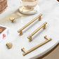 Modern T-Bar Gold Cabinet Pulls