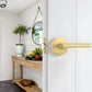 Gold and Black Interior Door Lever Handles for Bedroom and Hallway Doors