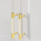 Colorful Leather and Brass Cabinet Pulls and Knobs