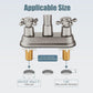 European Antique Two-hand Wheel 3 Hole Bathroom Faucet