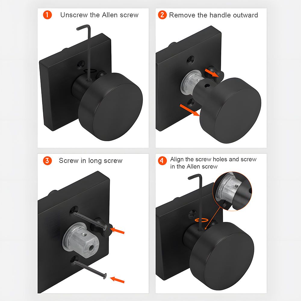 Keyed Entry Door Knob and Deadbolt Set for Exterior Doors