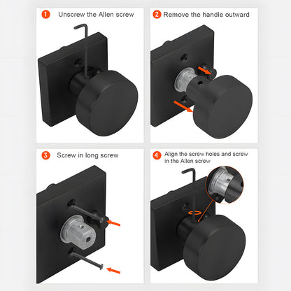 Keyed Entry Door Knob and Deadbolt Set for Exterior Doors