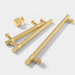 Shiny Modern Zinc Alloy Titanium Gold Black Door Pulls