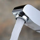 Silver Pull-Out Single Hole Bathroom Faucet
