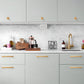 Gold Round Bar Cabinet Pulls and Knobs for Wardrobes