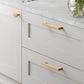 Gold Round Bar Cabinet Pulls and Knobs for Wardrobes