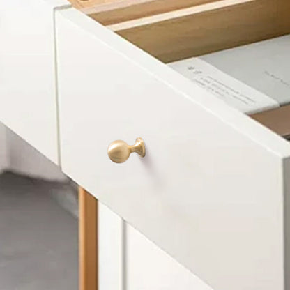Brass Round Bar Cabinet Handles and Knobs for Wardrobes