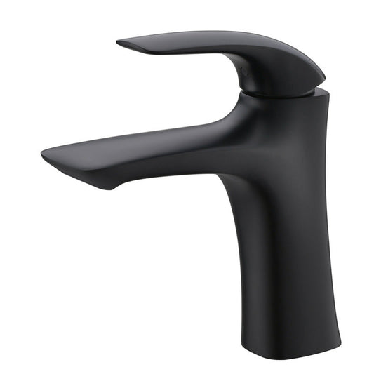 Solid Brass Single-Handle Single-Hole Bathroom Sink Faucet