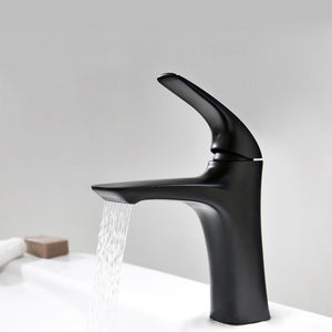 One-Hole Single Handle Brass Bathroom Sink Faucet