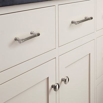 Zinc Alloy Round Bar Cabinet Pulls with Matching Knobs