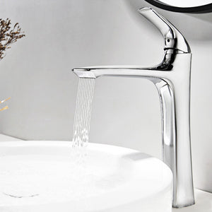 Single Handle One-Hole Vessel Bathroom Sink Faucet