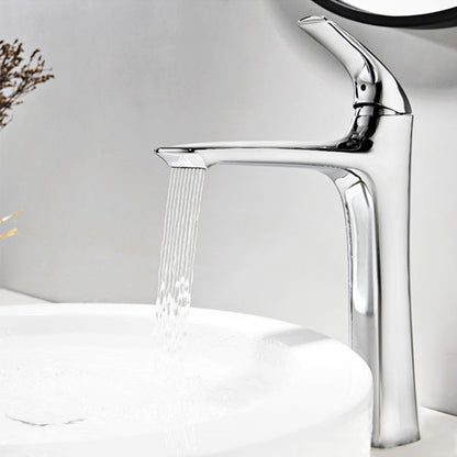 Single Handle One-Hole Vessel Bathroom Sink Faucet