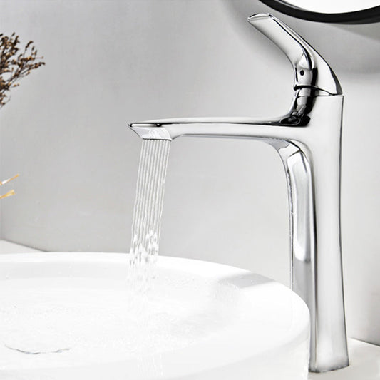 Revona Modern Tall Vessel Sink Bathroom Sink Faucet with Single Handle
