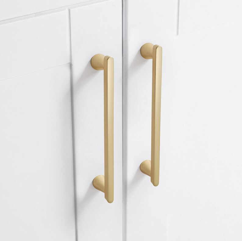 Slim Round Bar Cabinet Pulls and Knobs for Vanities