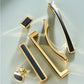 Black Gold Zinc Alloy Cabinet Pulls and Knobs