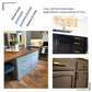 Square Brushed Gold Cabinet Pulls For Kitchen