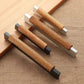 Modern Wood Cabinet Pulls with Black / Silver Metal Ends
