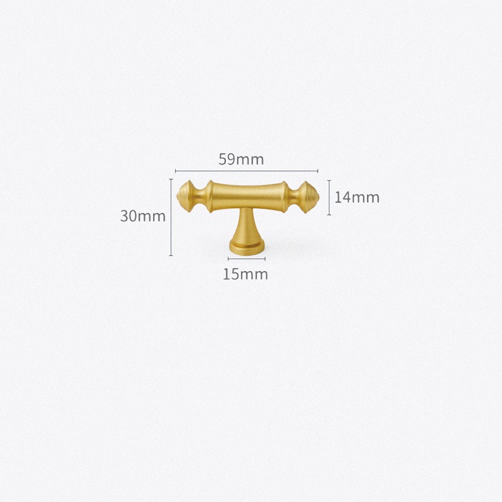 Traditional Brass Cabinet Pulls and T-Knobs