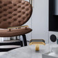 Leather Pattern Cabinet Pulls and Knob in Black / Gold