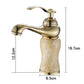 Modern Brass and Jade Single Handle Bathroom Faucet