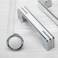 Two-Tone Chrome Cabinet Pulls with Knob Option