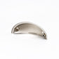 Matte Black Cup Drawer Pulls, 3 Inch Hole Center