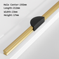 Gold / Black Half Moon Cabinet Pulls and Drawer Handles