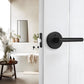 Gold and Black Interior Door Lever Handles for Bedroom and Hallway Doors