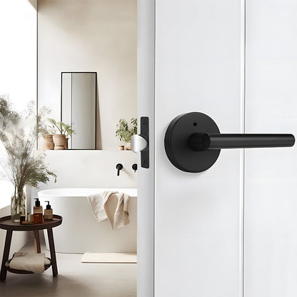 Gold and Black Interior Door Lever Handles for Bedroom and Hallway Doors