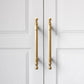 Gold Round Bar Cabinet Pulls and Knobs, Zinc Alloy
