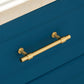 Gold Brass T-Bar Cabinet Handles and Matching Knobs