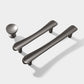 Smooth Curved Cabinet Handles and Round Knobs for Wardrobes