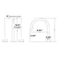 Matte Gold Gooseneck 3 Hole Bathroom Faucet