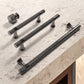 Shiny Modern Zinc Alloy Titanium Gold Black Door Pulls
