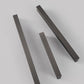 Grey Square Bar Cabinet Pulls, Solid Brass Drawer Handles
